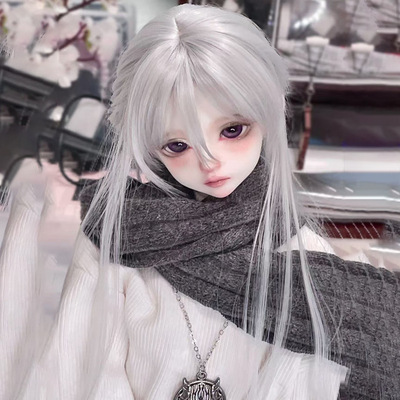 BJD娃娃假发3分4分6分长直发