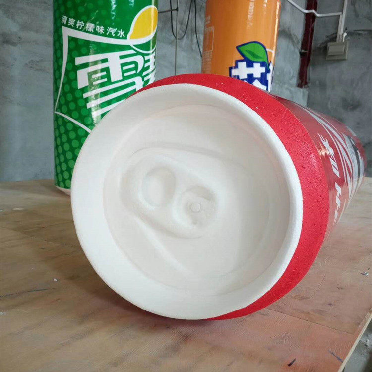 圣诞节泡沫雕塑定制雪花啤酒瓶可口可乐道具模型商场美陈摆件