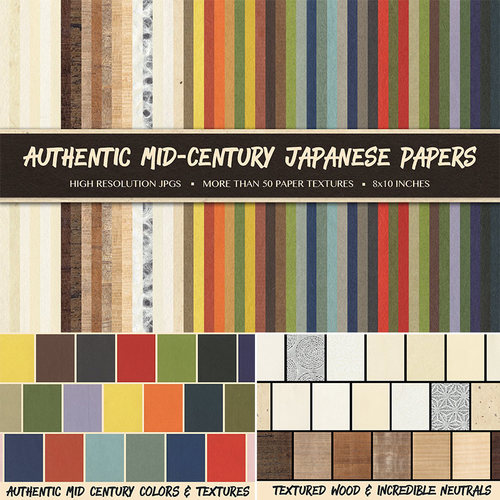 日本素雅古风和式纸质底纹褶皱做旧纸张质感海报平面设计背景素材