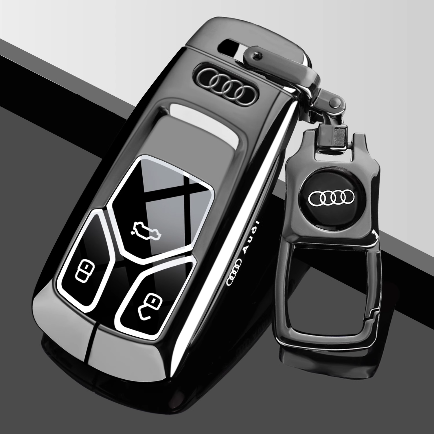 奥迪Q5L专用钥匙套2024新款A4l高档a6l汽车a3壳扣a7l包q3/Q4etron