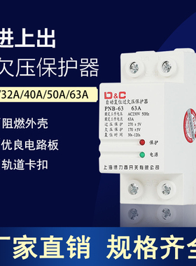 自动复位过欠压延时保护器PNB-63 40 32A 220V