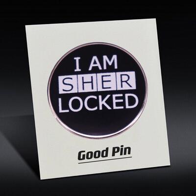 神探夏洛克金属胸针徽章书包配饰