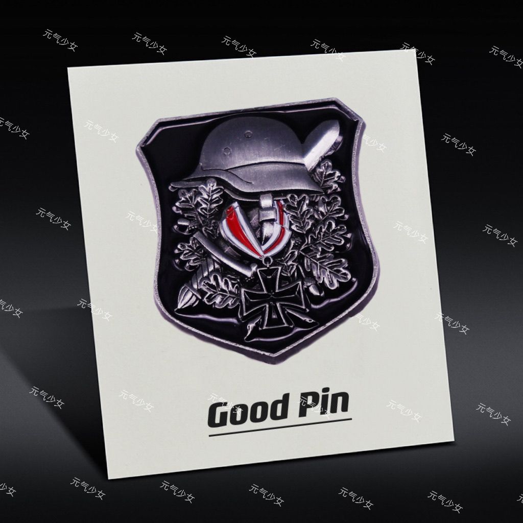 德意志铁十字头盔金属徽章