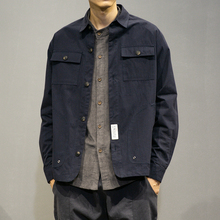 潮 青年薄款 夹克秋季 休闲衣服男装 韩版 外套男春秋2019新款 潮流工装