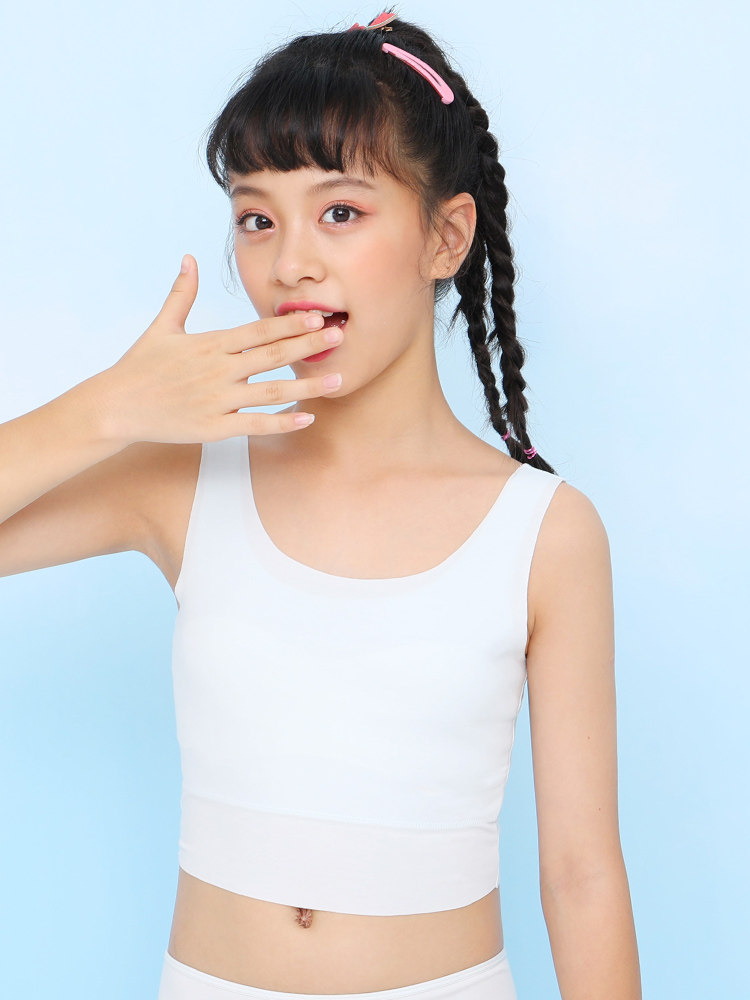 BAILING BAILI 여아 초박형 발달 속옷 모달 얇은 성장 조끼 초등학생을위한 아동용 브래지어
