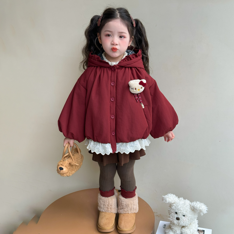 女童外套秋冬2025新款女