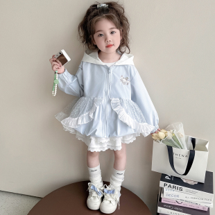 女童春秋款外套2026新款儿童女宝宝春季小女孩洋气早春装上衣夹克