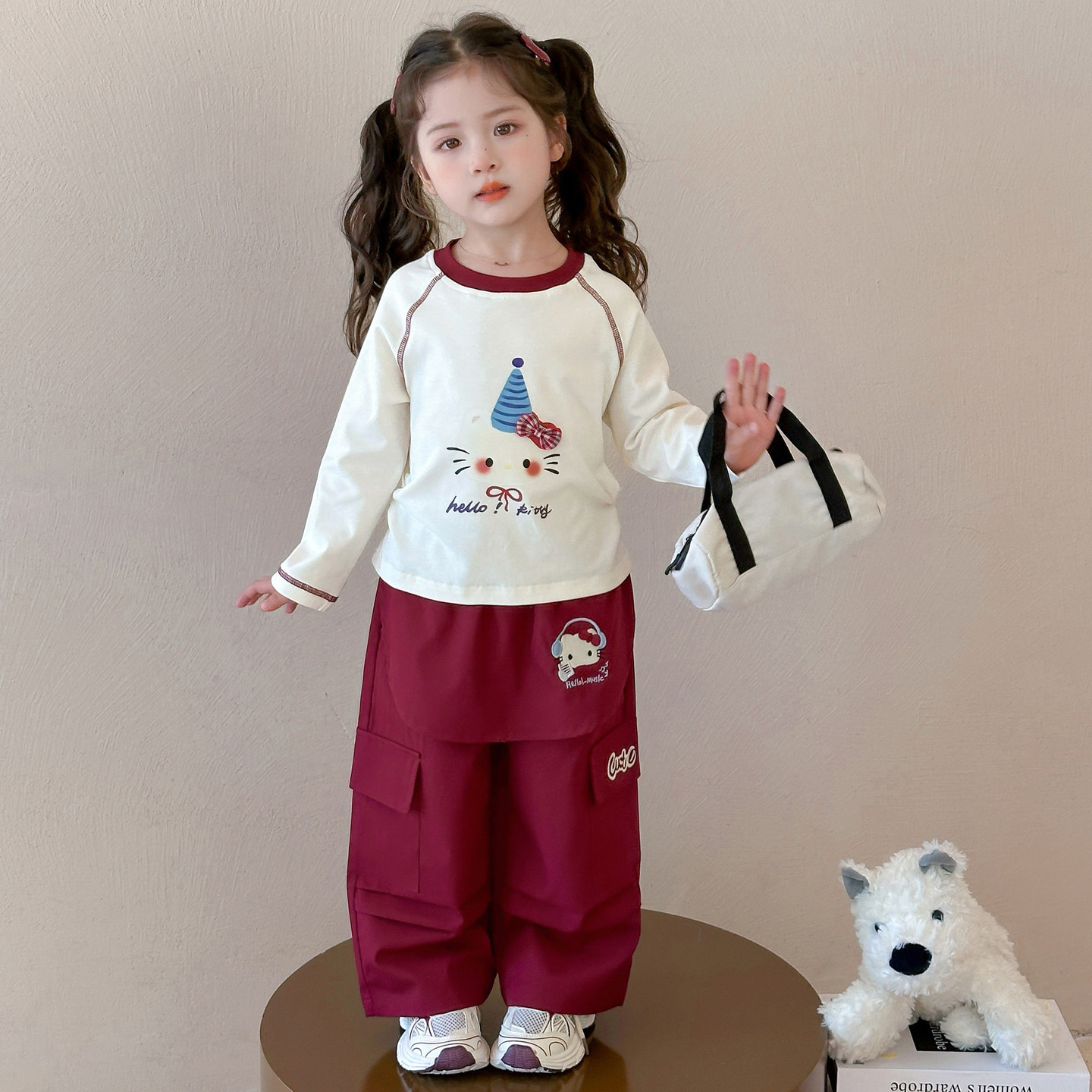 女童春秋款运动套装2026新款洋气时髦儿童女宝宝春季春装开春卫衣,童装/婴儿装/亲子装,套装,淘宝优惠券,粉丝福利购,淘宝优惠卷