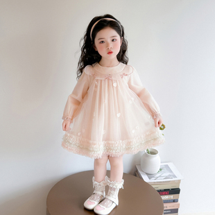 儿童爱心春季 2026新款 连衣裙女宝宝公主裙 蓬蓬裙子春装 女童春秋款