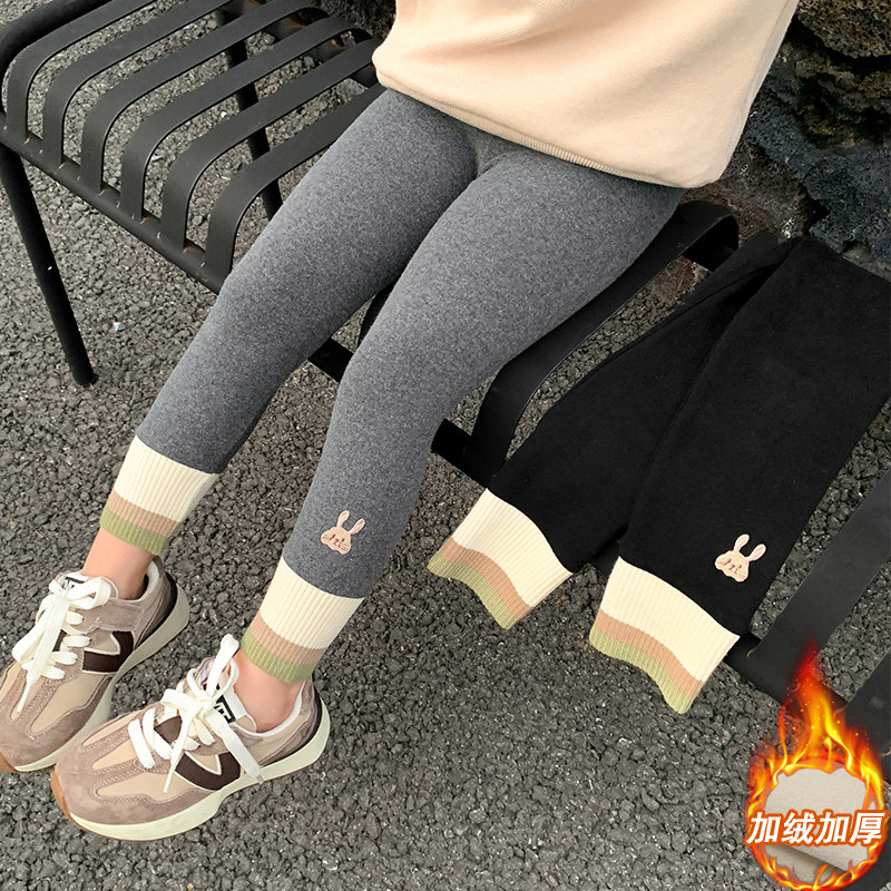 女童加绒打底裤秋冬2025新款儿童兔子宝宝冬季加厚一体绒外穿裤子,童装/婴儿装/亲子装,裤子,淘宝优惠券,粉丝福利购,淘宝优惠卷