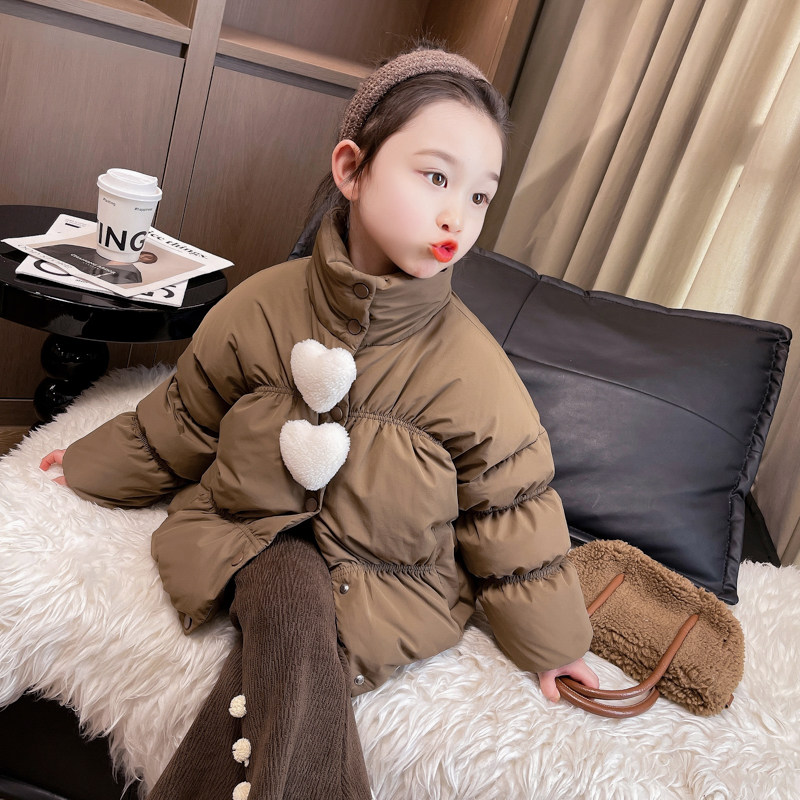 女童保暖爱心羽绒服2025新款儿童冬季加厚女宝宝冬装外套短款洋气,童装/婴儿装/亲子装,羽绒服,淘宝优惠券,粉丝福利购,淘宝优惠卷
