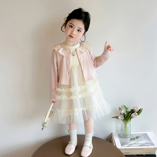 女童春秋款裙子春装2026新款儿童洋气春季连衣裙套装女宝宝公主裙