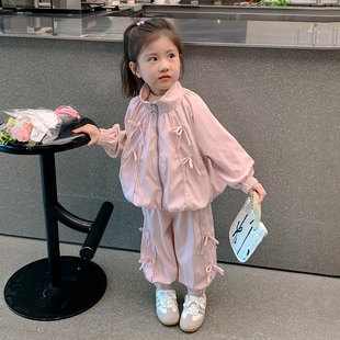 女童春秋款运动套装2026新款洋气时髦儿童女宝宝春季春装早春卫衣