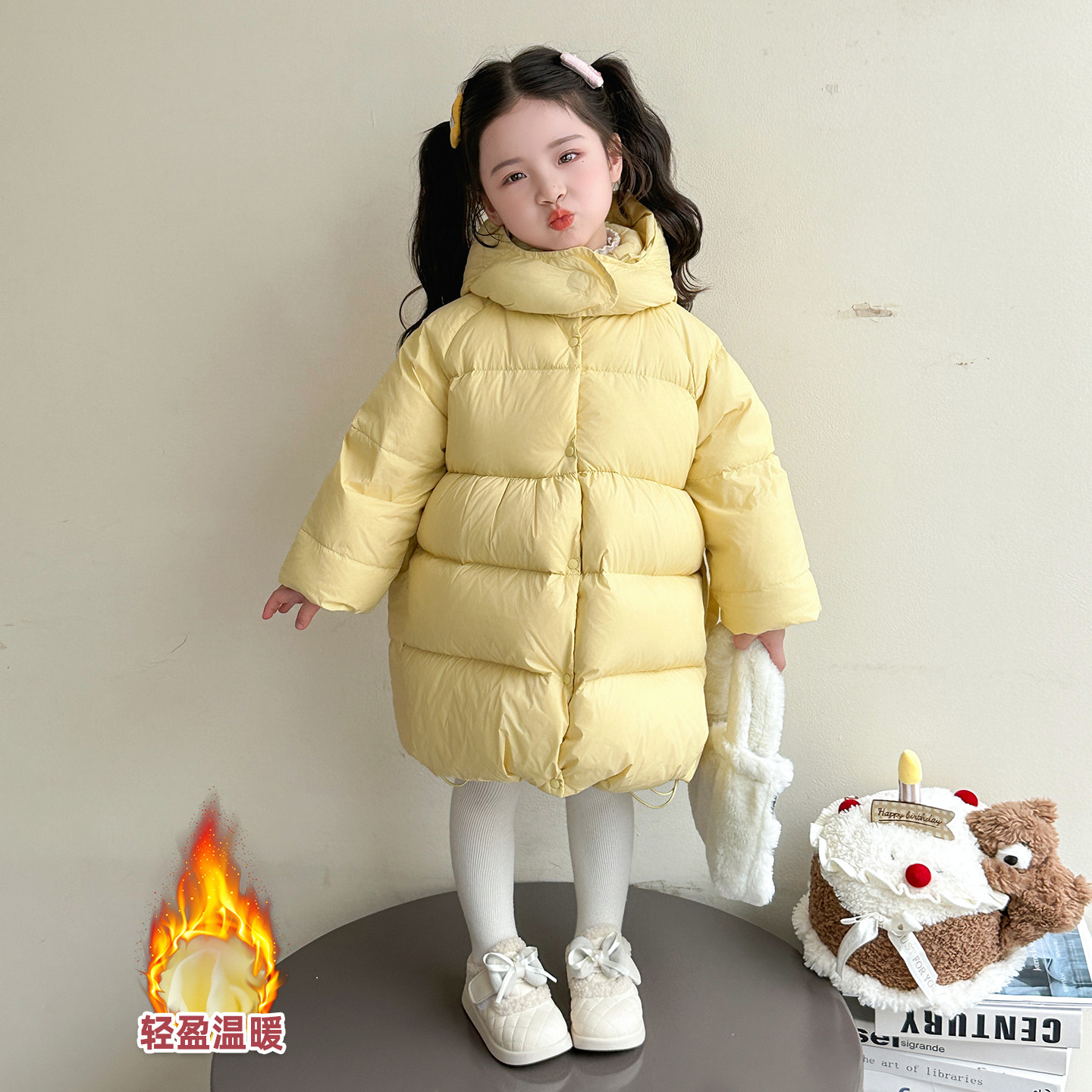 女童羽绒服冬季2025新款儿童洋气外套中长款宝宝白鸭绒小女孩冬装,童装/婴儿装/亲子装,羽绒服,淘宝优惠券,粉丝福利购,淘宝优惠卷