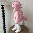 女童恐龙女宝宝加绒加厚儿童仿皮草毛毛外套初冬装 2025秋冬季 新款