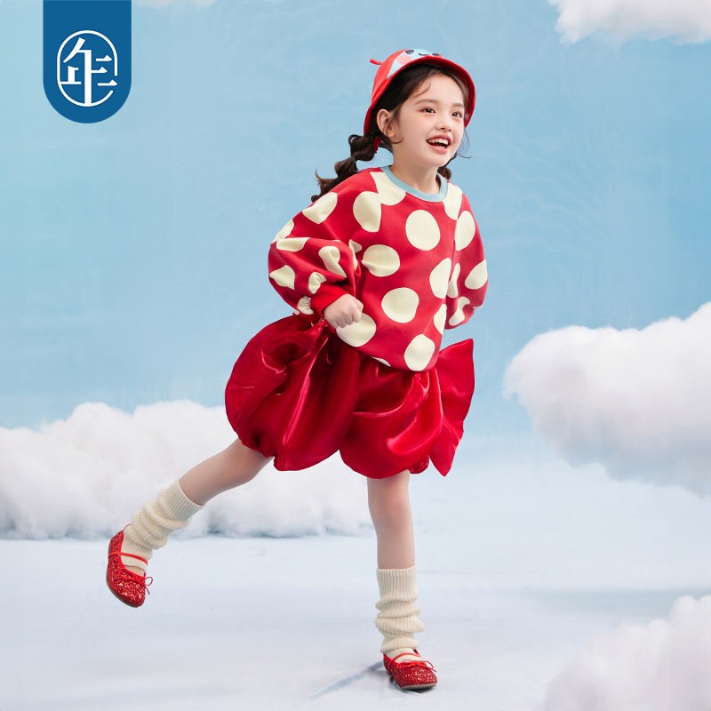 年衣童装女童短裤2026年春新款女大童女孩甜美糖果花苞裤子演出服