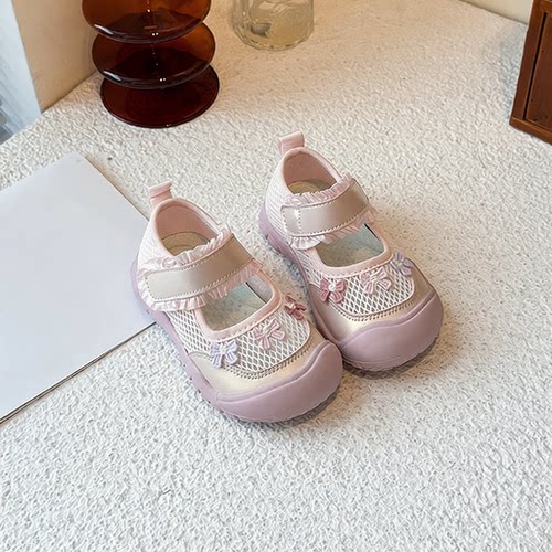 新品折扣奥特莱斯撤柜清仓儿童运动鞋女童夏款凉鞋透气网鞋小女孩