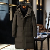 2022冬季长款商务羽绒服中年保暖休闲抗寒纯色DS-B247-Y866-P150，男装羽绒服，电商B247
