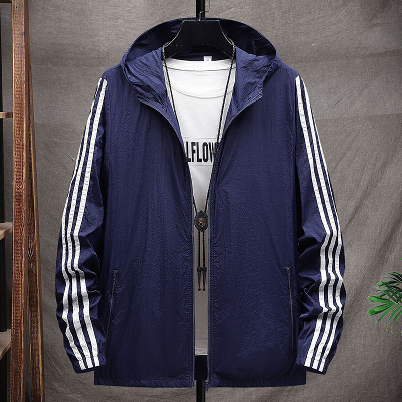 24年春夏新款UPF50+三条杠防晒衣时尚外套DS-B247-916-P33,男装防晒衣,电商B247