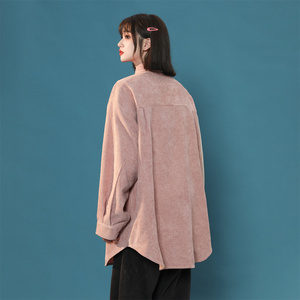23年春季新款复古拼接高品质灯芯绒衬衫外套男女DS-B247-F42-P75图片