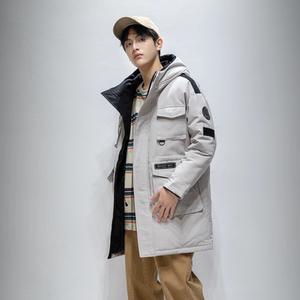 2022冬季新款中长款羽绒服加厚保暖外套潮男装DS-B247-2129-P190图片