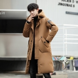2020电商B247冬季新款港风男中长款白鸭绒大毛领羽绒服MY65-P140，男装羽绒服，电商B247
