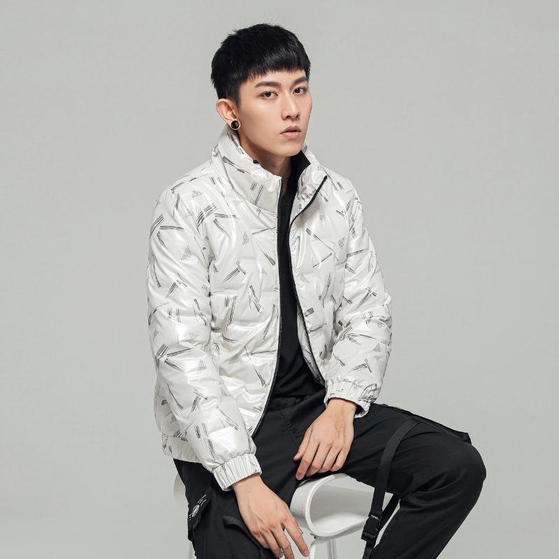 2022新款冬季潮纯色亮面立领羽绒服外套男装DS-B247-2127-P110,男装羽绒服,电商B247