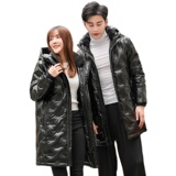 2020电商B247冬季新款情侣中长款羽绒服亮面户外抗寒潮MY33-P180，男装羽绒服，电商B247