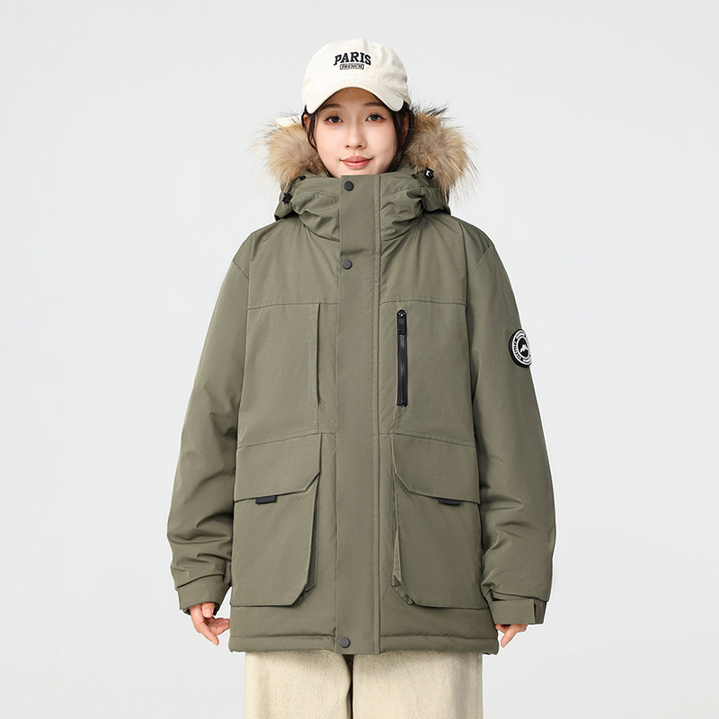 冬季暖标防风防寒白鸭绒连帽外套羽绒服情侣款B247-5299-p375,男装羽绒服,电商B247
