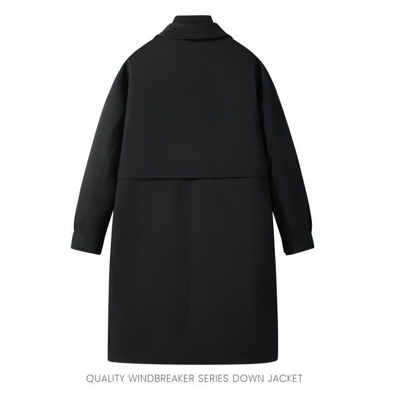 冬季标90白鸭绒连帽长款羽绒服情侣款潮带B247-26-9-p245,男装羽绒服,电商B247