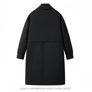 冬季标90白鸭绒连帽长款羽绒服情侣款潮 带B247-26-9-p245图片