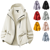 春款 P63 688 户外运动远足攀登防风防水冲锋连帽夹克情侣款 B247