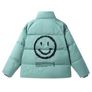 冬季保暖标白鸭绒连帽外套羽绒服情侣款 笑脸款B247-239-p125图片
