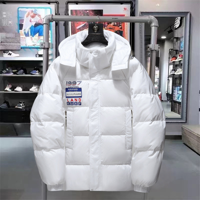 冬季防风保暖国标白鸭绒连帽外套羽绒服情侣款 无标B247-238-p145