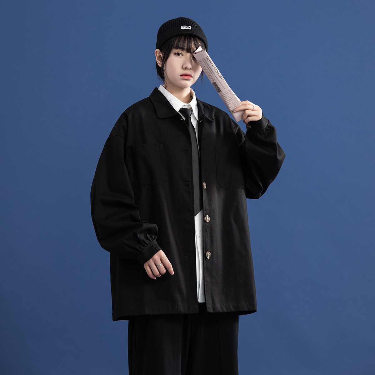 2023年秋季新款中性风ins盐系学生外套女夹克男DS-B247-A110-P75,男装夹克,电商B247