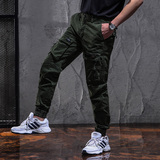 2021新款工装长裤男小脚潮牌宽松痞帅全棉9390-P85（控价低122，男装休闲裤，电商B247