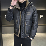 冬季新款新标潮牌白鸭绒外套羽绒服男女同款B247-99168-P170，男装羽绒服，电商B247