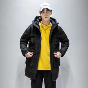 2022冬季新款男中长款羽绒服保暖抗寒外套DS-B247-2129-P190图片