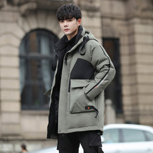 2024冬装新款连帽羽绒服中长款潮流保暖外套男DS-B247-9378-P230图片