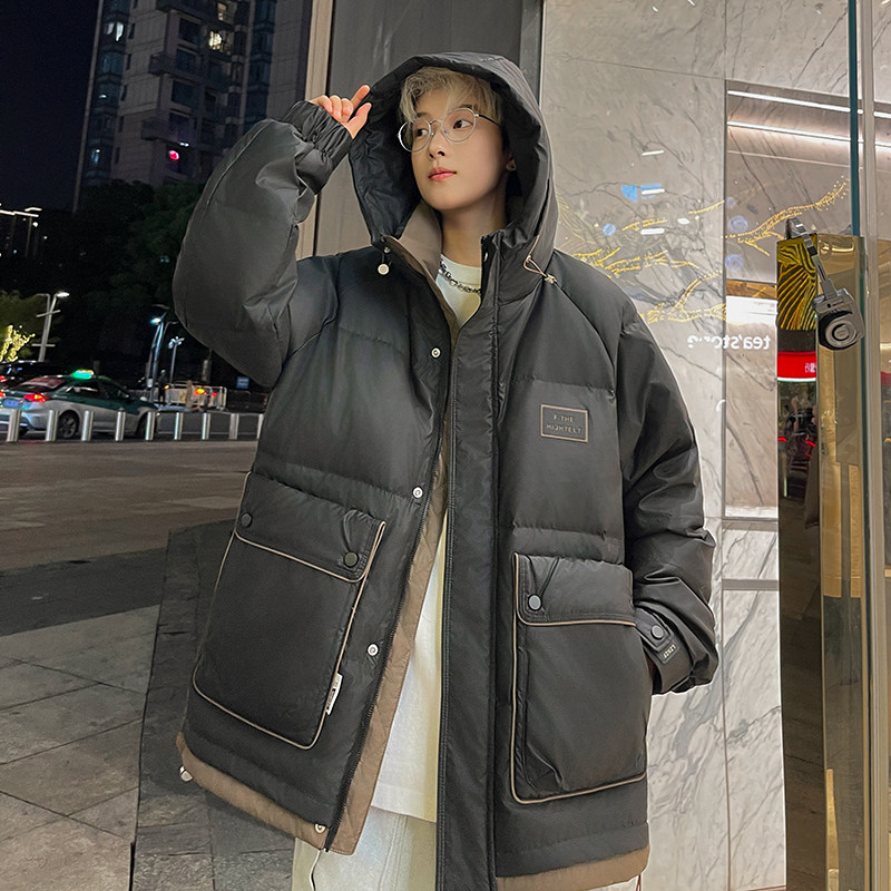 冬季新款新标潮牌白鸭绒外套羽绒服男女同款B247-99168-P170,男装羽绒服,电商B247