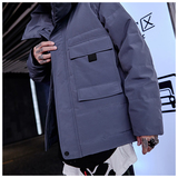 2020电商B247冬季新款港风潮牌加厚保暖抗寒大口袋男8100-P230，男装羽绒服，电商B247