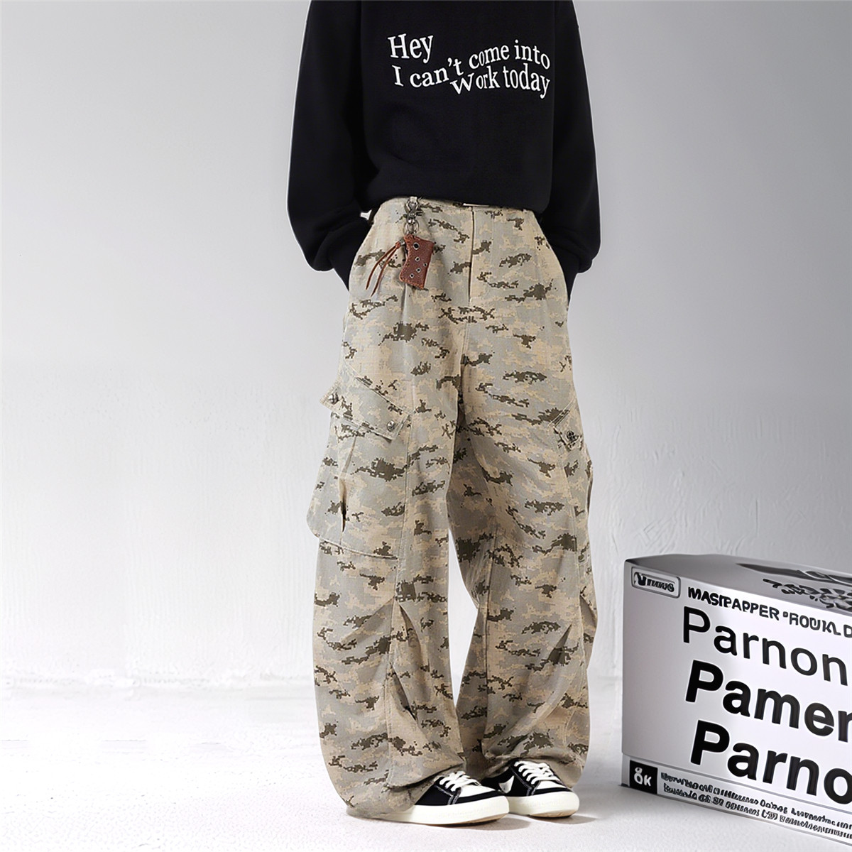 秋冬新款美式高街复古潮流牛仔裤男女同款B247-56950-P78,男装牛仔裤,电商B247