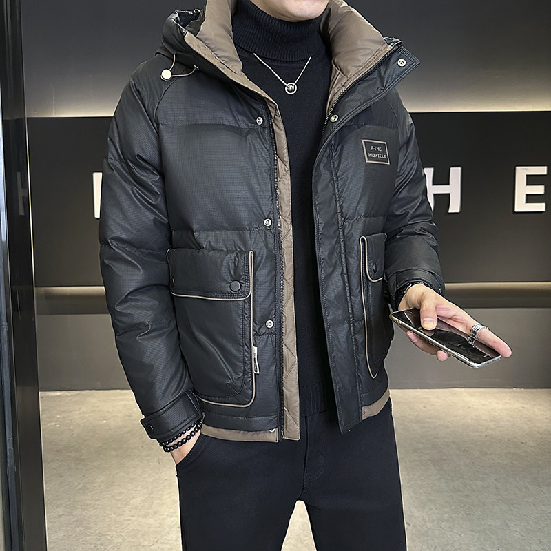 冬季新款新标潮牌白鸭绒外套羽绒服男女同款B247-99168-P170,男装羽绒服,电商B247