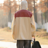 24年春夏新款UPF50+拼色防晒衣连帽外套男女同款DS-B247-8823-P48，男装防晒衣，电商B247