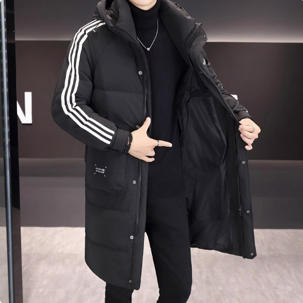 冬季新款新标白鸭绒外套长款羽绒服男女同款B247-2822-P278,男装羽绒服,电商B247