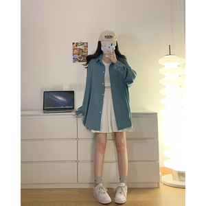 23年春夏新款直播品质 衬衫 冰感缎面 男女同款DS-B247-F02-P60图片