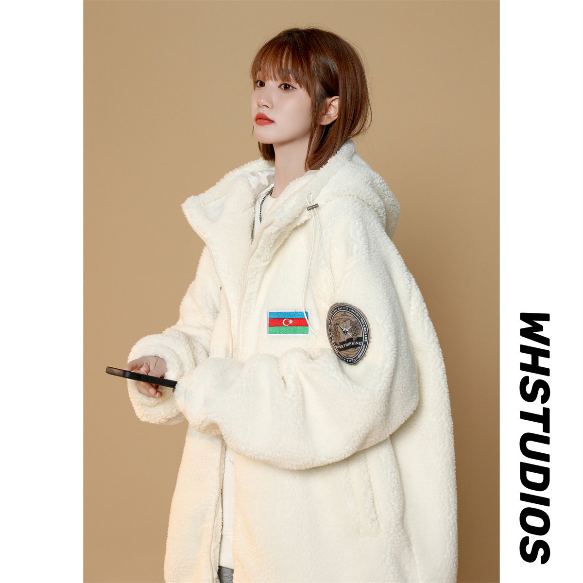 22年冬季新款连帽衣加厚保暖外套男女同款DS-B247-F330-P130图片