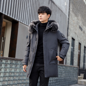 2022冬季新款狐狸毛羽绒服大毛领加厚外套男装DS-B247-2099-P200图片