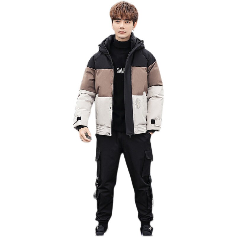 2021电商B247冬季新款加厚羽绒服拼色时尚工装外穿MY801-P135,男装羽绒服,电商B247