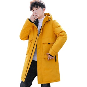 2021电商B247男羽绒服中长款加厚青年工装冬季连帽外套MY36-P160图片